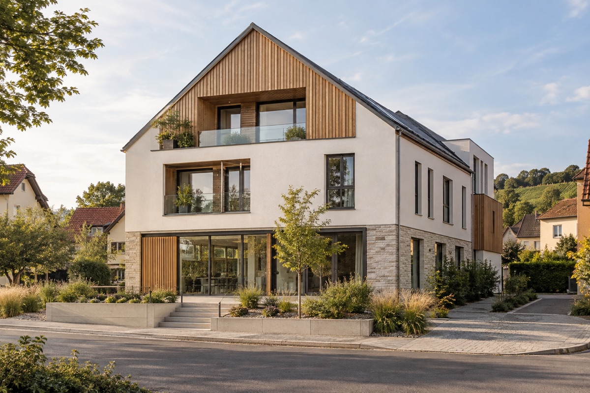 Bad Friedrichshall – Bad Friedrichshall: KI-Architekturvisualisierung einer möglichen Umsetzung für Umbau und Wohnungsbau | Axel Maisenhelder Architekt Dipl.Ing.(FH), 01711291188 | Umbau, Anbau, Sanierung Bad Friedrichshall: KI-Architekturvisualisierung einer möglichen Umsetzung für Umbau und Wohnungsbau