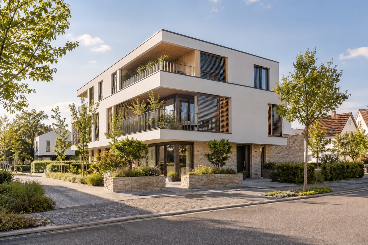 Hockenheim – Hockenheim: KI-Architekturvisualisierung einer möglichen Umsetzung für Wohnungsbau und Gewerbeplanung | Axel Maisenhelder Architekt Dipl.Ing.(FH), 01711291188 | Umbau, Anbau, Sanierung Hockenheim: KI-Architekturvisualisierung einer möglichen Umsetzung für Wohnungsbau und Gewerbeplanung