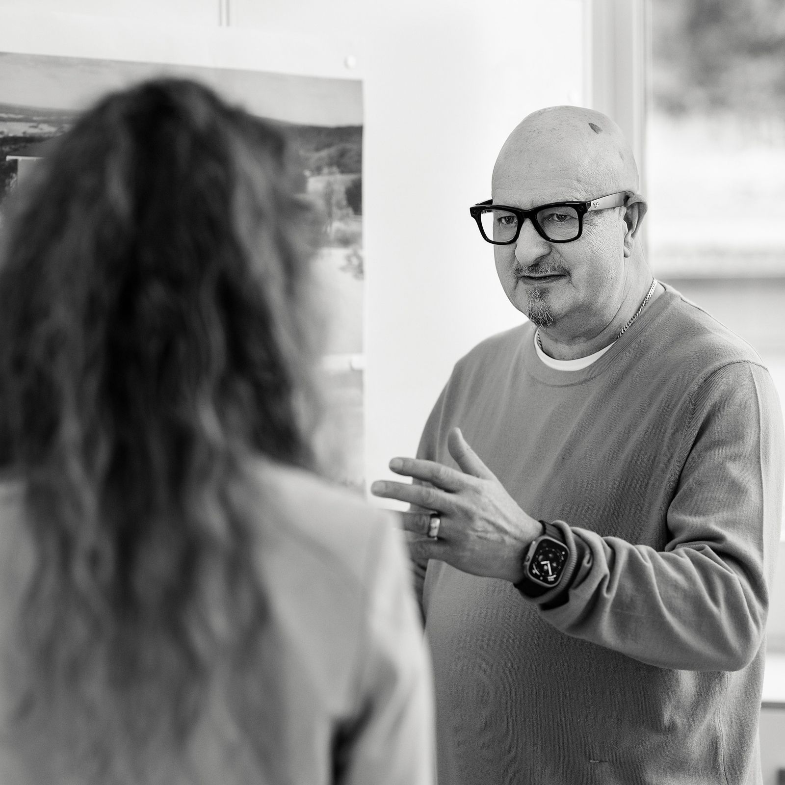 Architekt Dipl.Ing, (FH) Axel Maisenhelder in Flein bei der Beratung eines Kunden